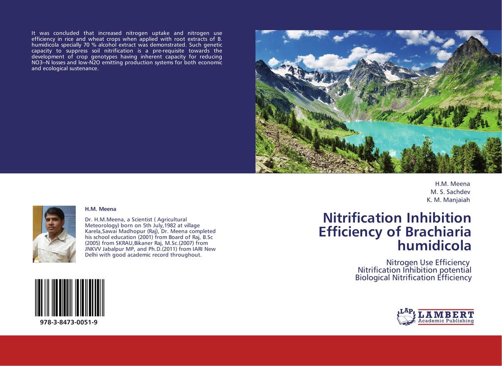 Nitrification Inhibition Efficiency of Brachiaria humidicola