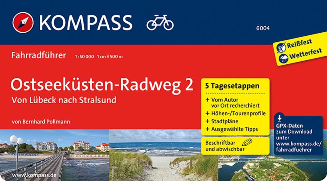 KOMPASS Fahrradführer Ostseeküsten-Radweg 2 von Lübeck nach Stralsund