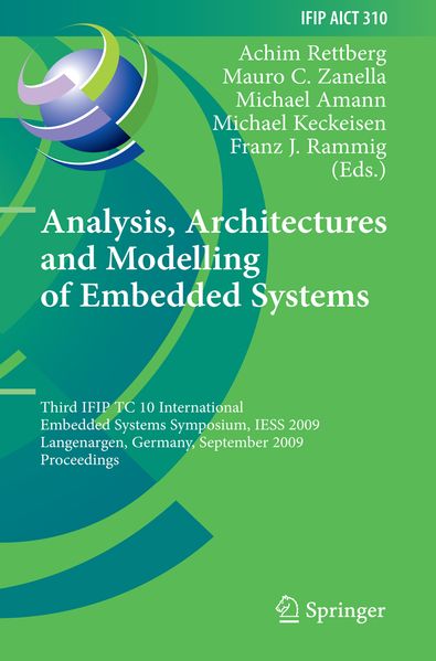 Analysis Architectures and Modelling of Embedded Systems