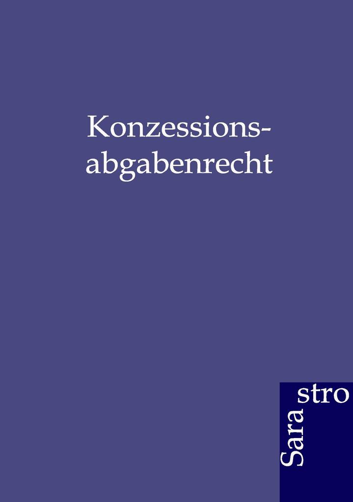 Konzessionsabgabenrecht