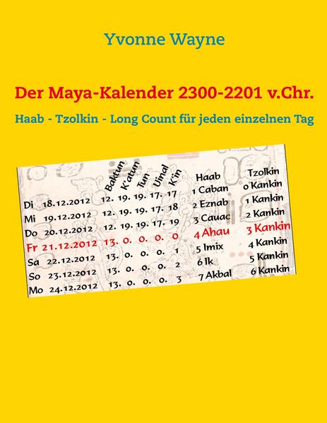 Der Maya-Kalender 2300-2201 v.Chr.