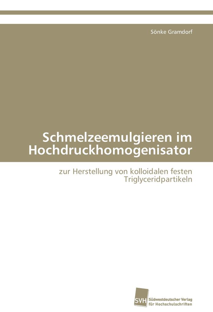 Schmelzeemulgieren im Hochdruckhomogenisator