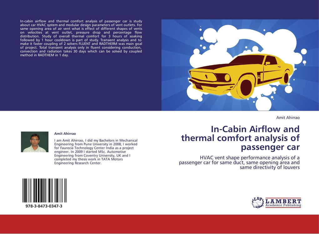 In-Cabin Airflow and thermal comfort analysis of passenger car
