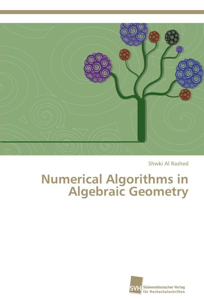 Numerical Algorithms in Algebraic Geometry