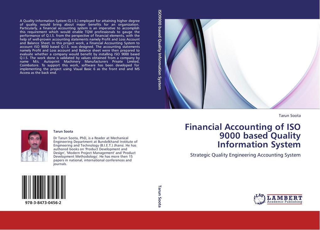 Financial Accounting of ISO 9000 based Quality Information System - Tarun Soota
