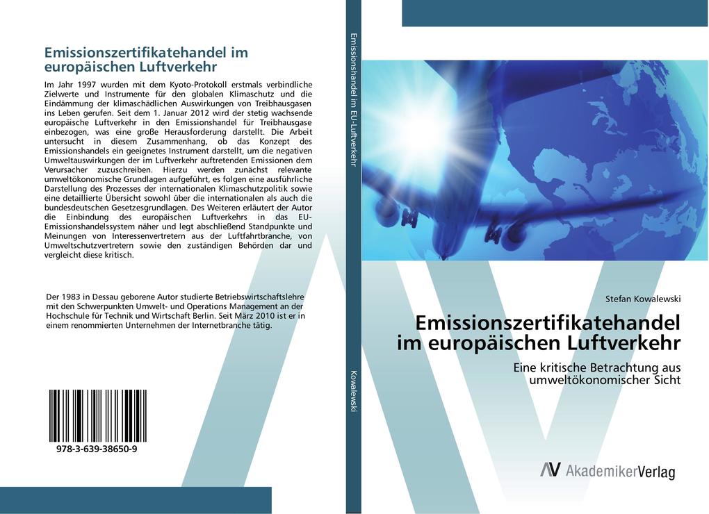 Emissionszertifikatehandel im europäischen Luftverkehr - Stefan Kowalewski