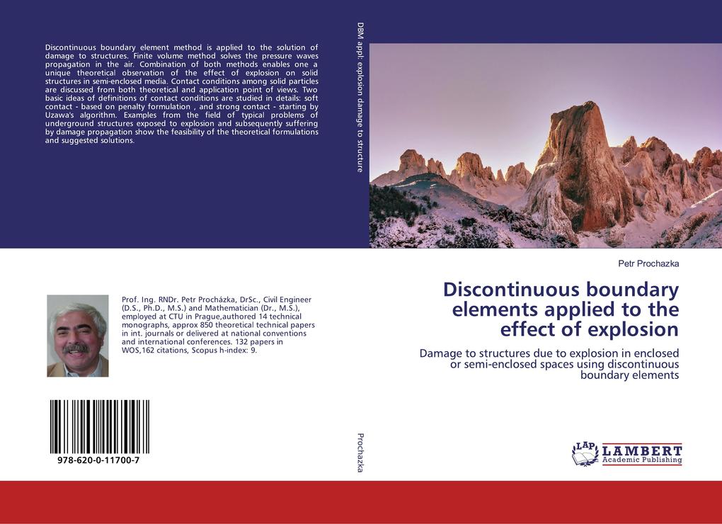Discontinuous boundary elements applied to the effect of explosion