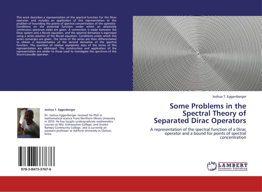 Some Problems in the Spectral Theory of Separated Dirac Operators