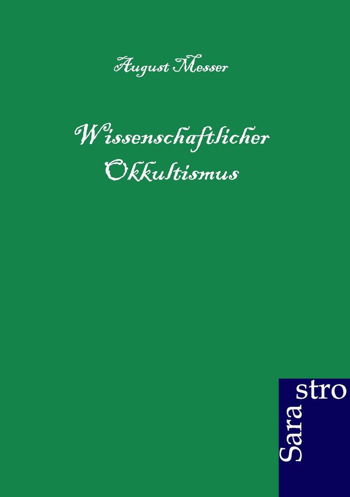 Wissenschaftlicher Okkultismus