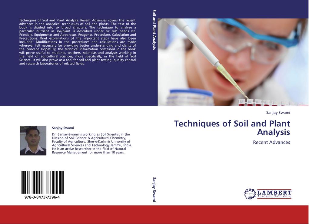 Techniques of Soil and Plant Analysis