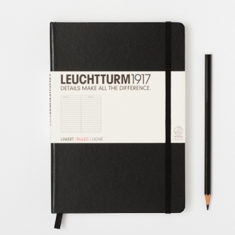 Notizbuch Medium Classic liniert schwarz