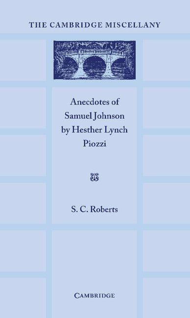 Anecdotes of Samuel Johnson