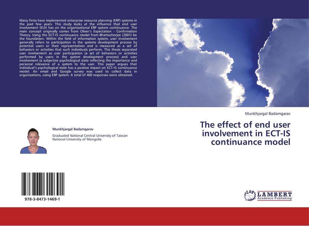 The effect of end user involvement in ECT-IS continuance model