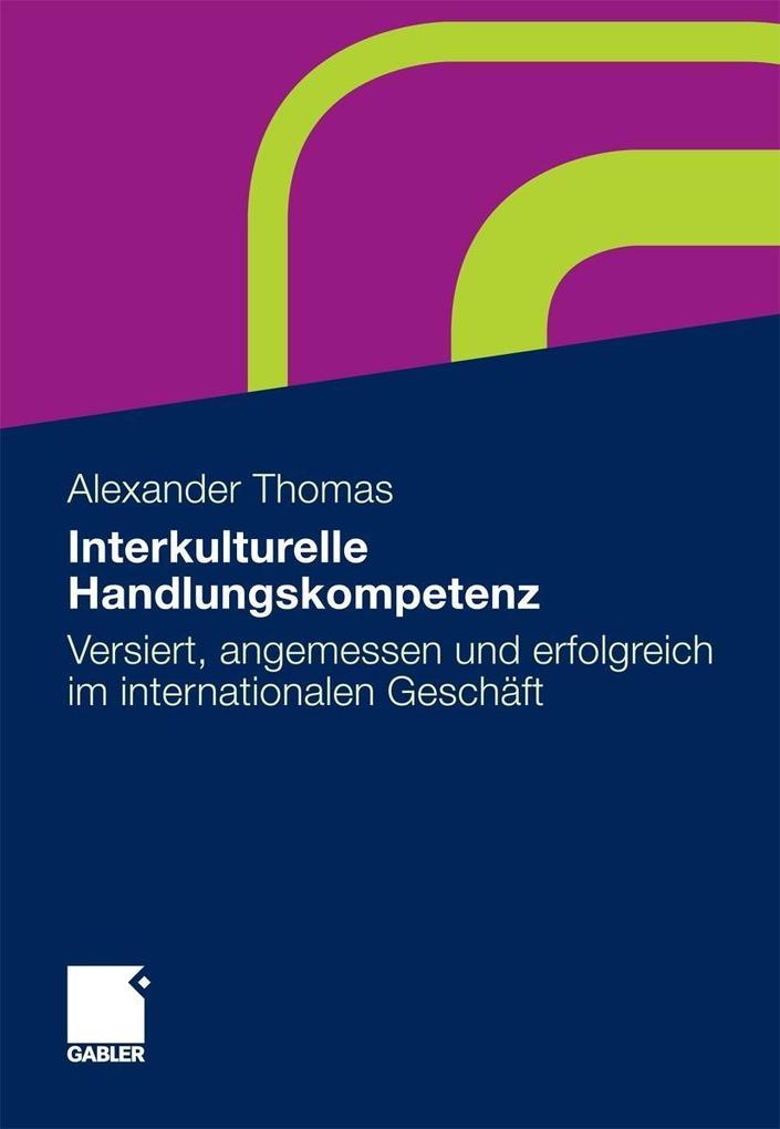 Interkulturelle Handlungskompetenz - Alexander Thomas