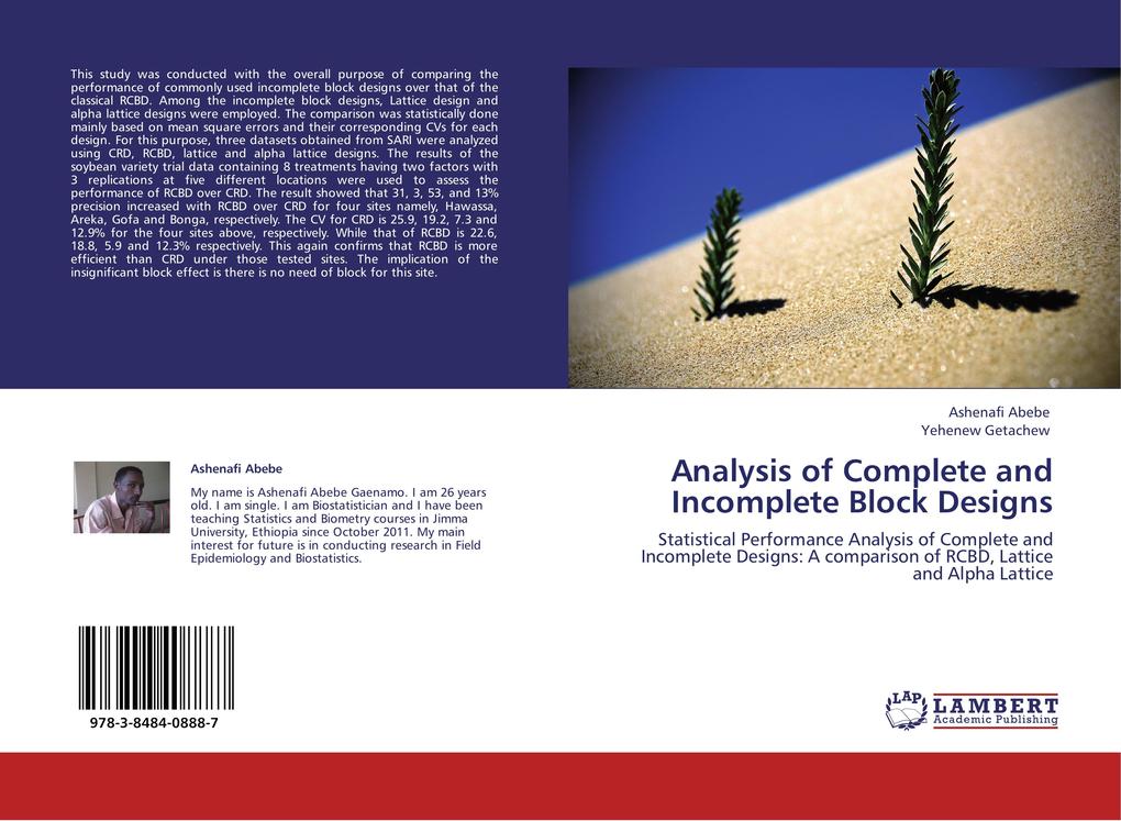 Analysis of Complete and Incomplete Block Designs