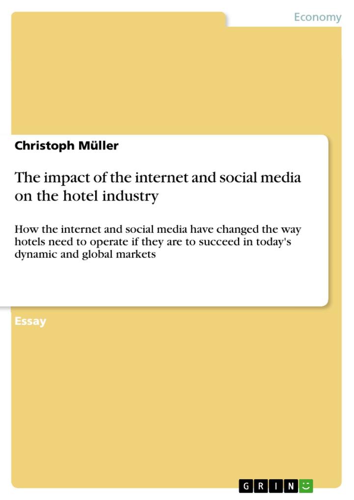 The impact of the internet and social media on the hotel industry