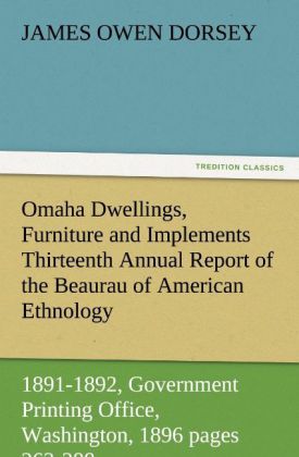 Omaha Dwellings Furniture and Implements Thirteenth Annual Report of the Beaurau of American Ethnology to the Secretary of the Smithsonian Institution 1891-1892 Government Printing Office Washington 1896 pages 263-288