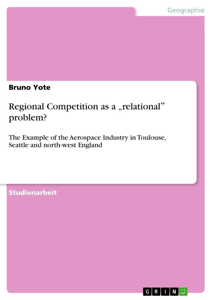 Regional Competition as a relational problem?