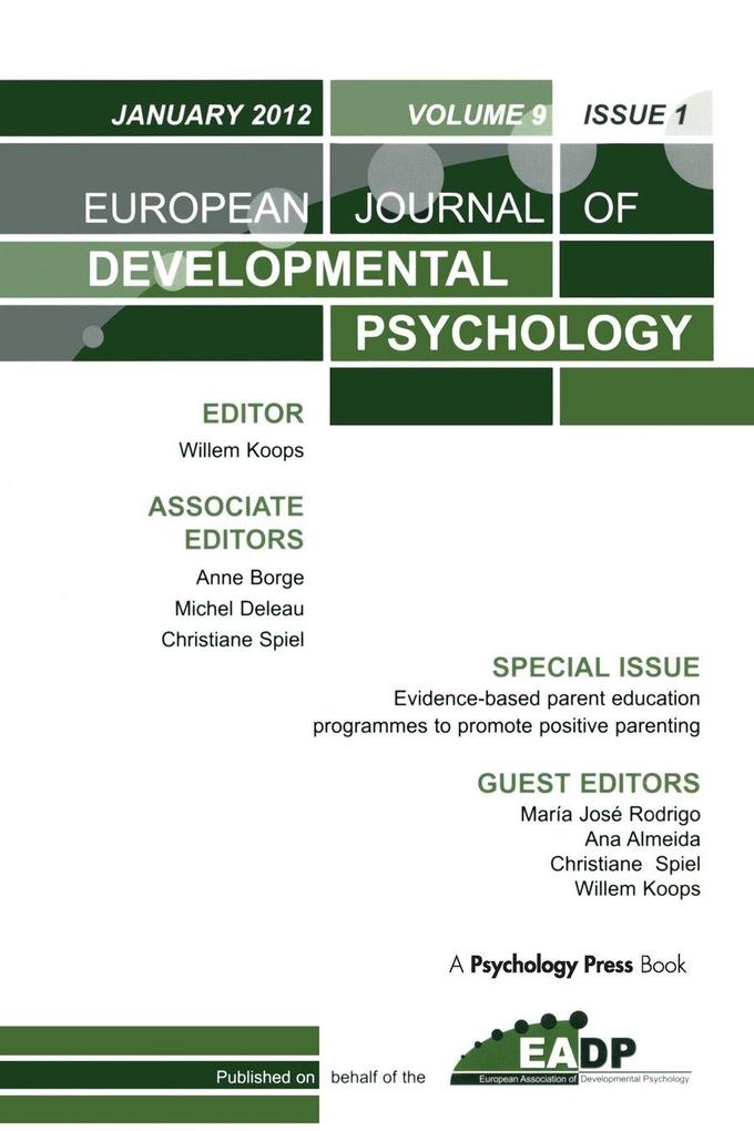 Evidence-based Parent Education Programmes to Promote Positive Parenting