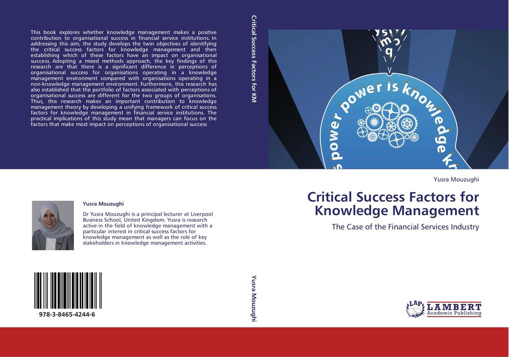 Critical Success Factors for Knowledge Management