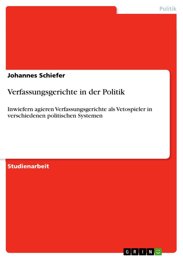Verfassungsgerichte in der Politik - Johannes Schiefer