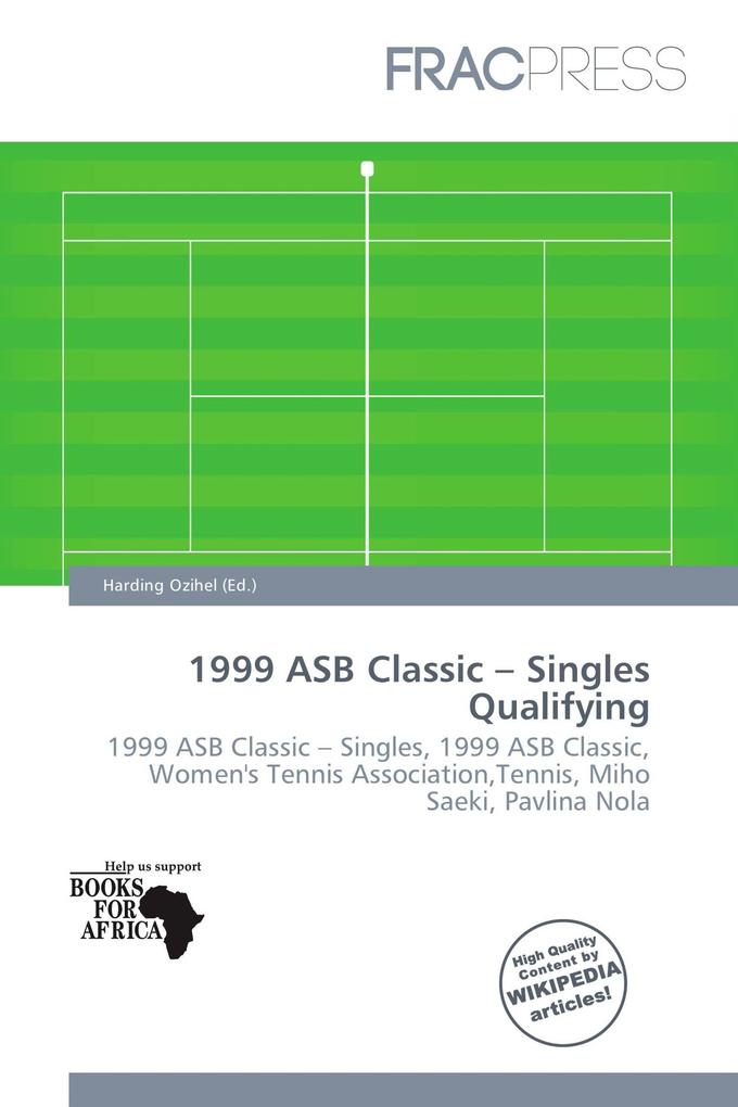 1999 ASB Classic - Singles Qualifying