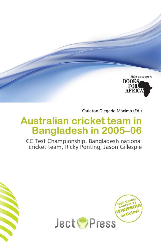 Australian cricket team in Bangladesh in 2005-06