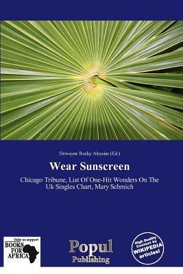 Wear Sunscreen
