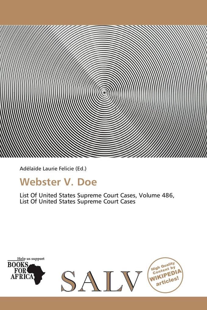 Webster V. Doe