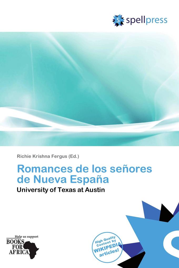 Romances de los señores de Nueva España