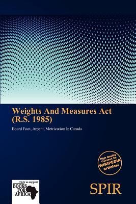Weights And Measures Act (R.S. 1985)