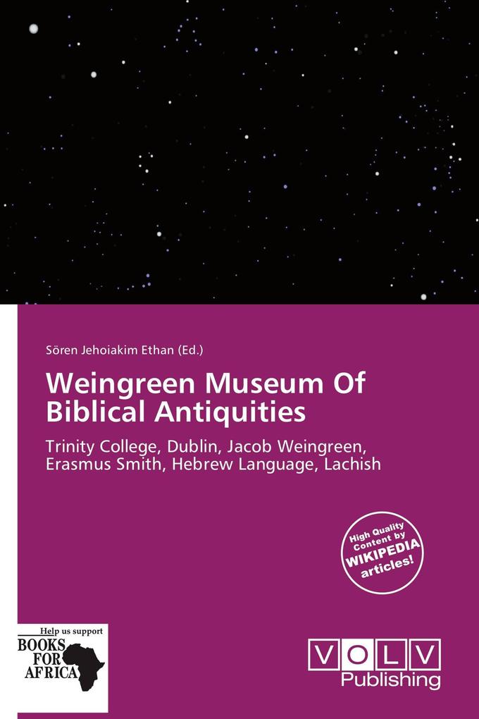 Weingreen Museum Of Biblical Antiquities