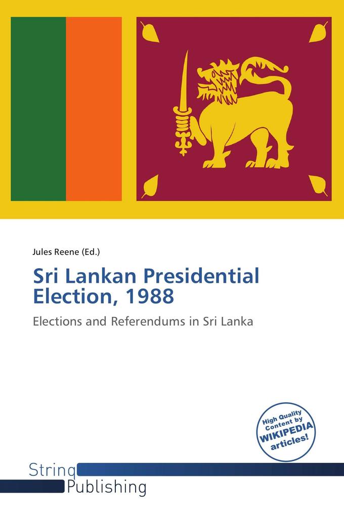 Sri Lankan Presidential Election 1988