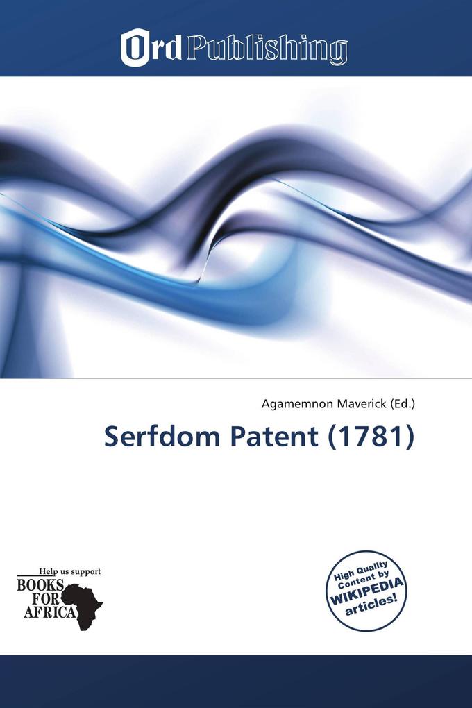Serfdom Patent (1781)