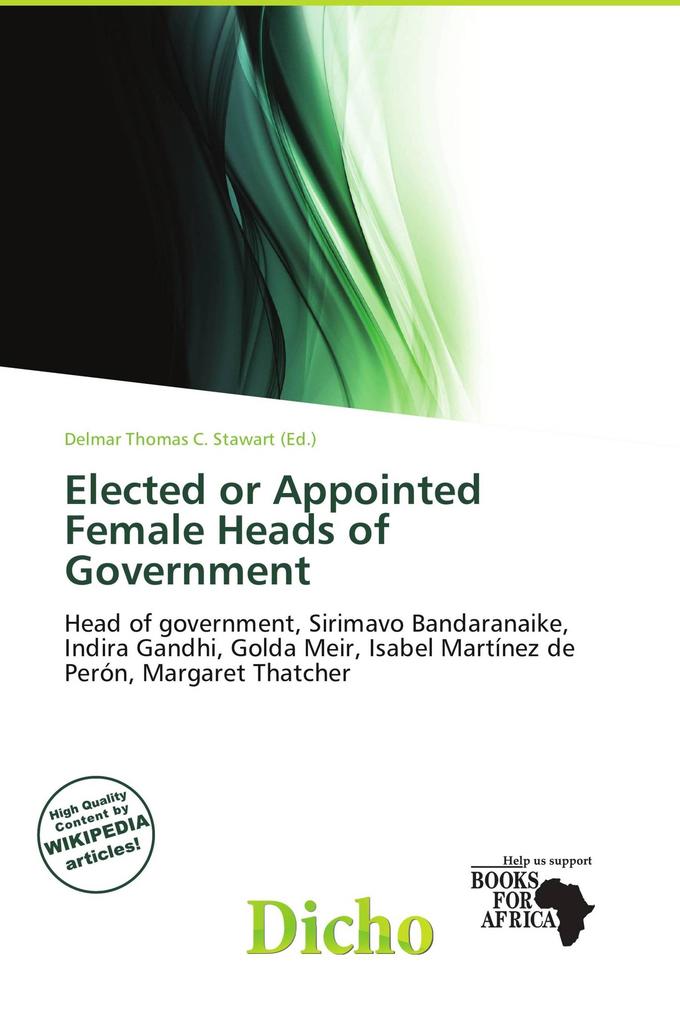 Elected or Appointed Female Heads of Government