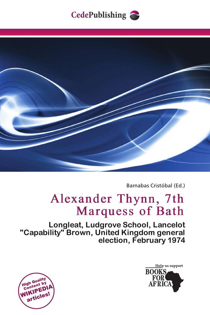 Alexander Thynn 7th Marquess of Bath