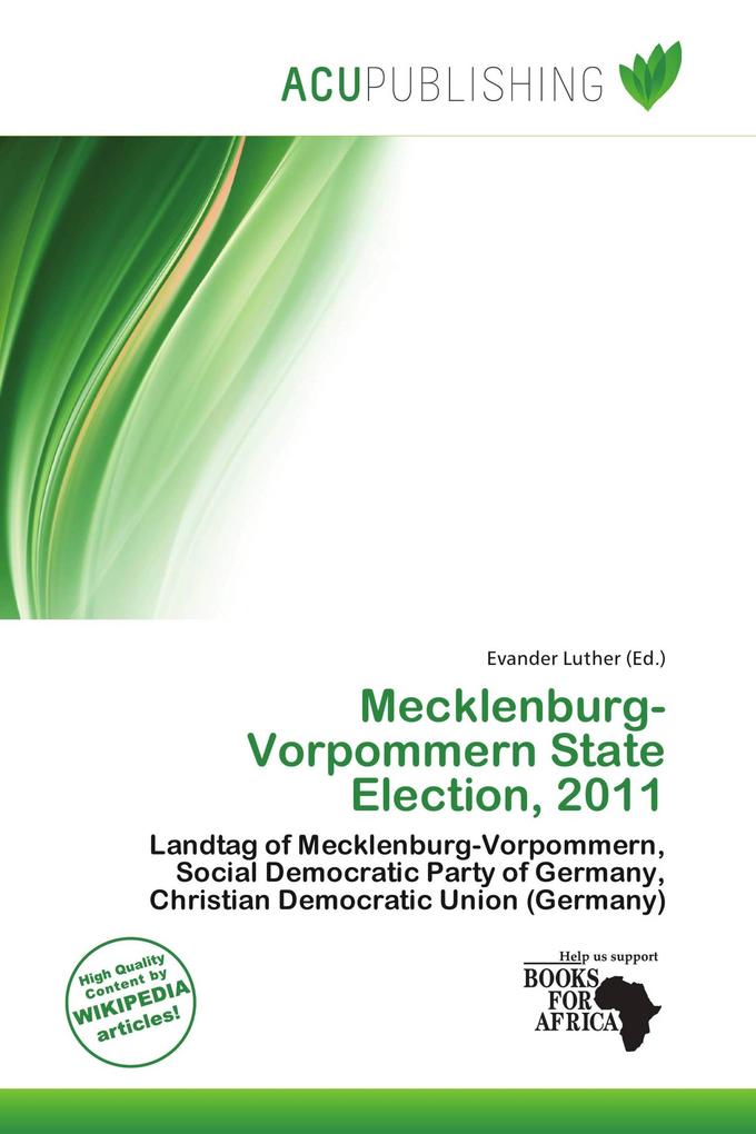 Mecklenburg-Vorpommern State Election 2011