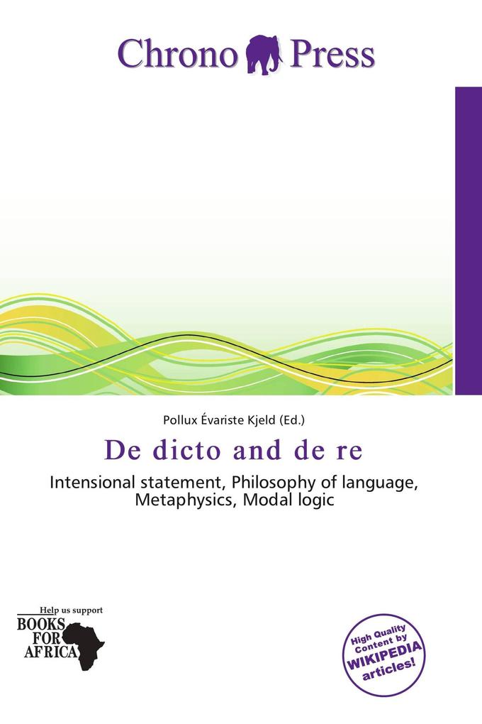De dicto and de re