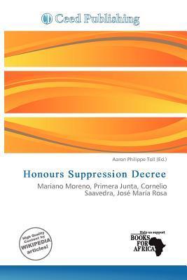 Honours Suppression Decree