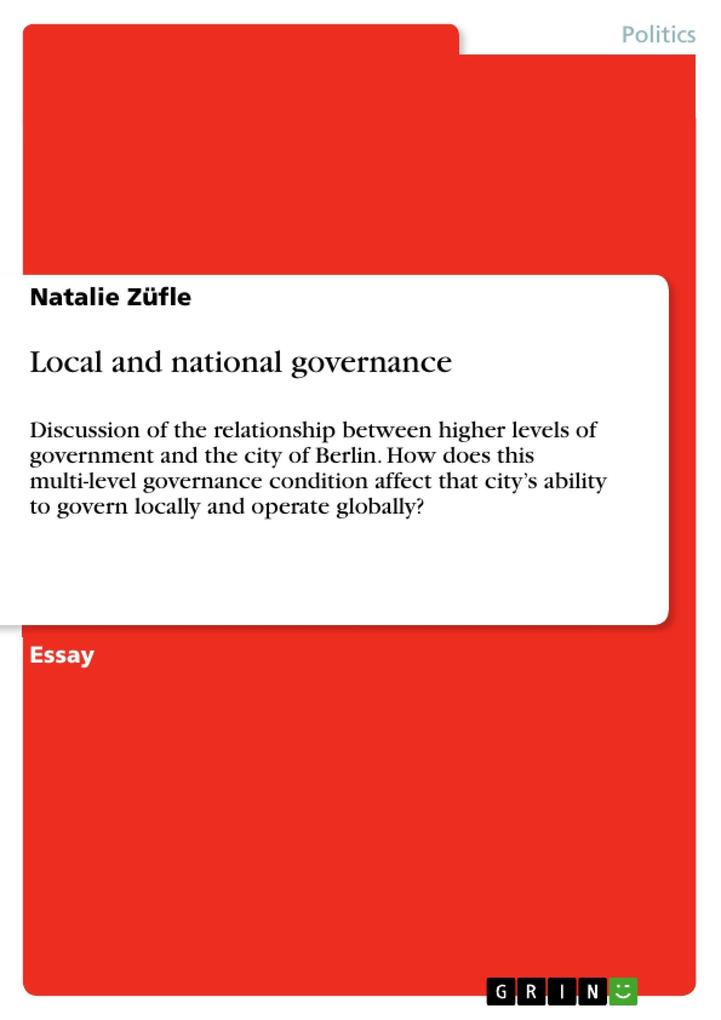 Local and national governance