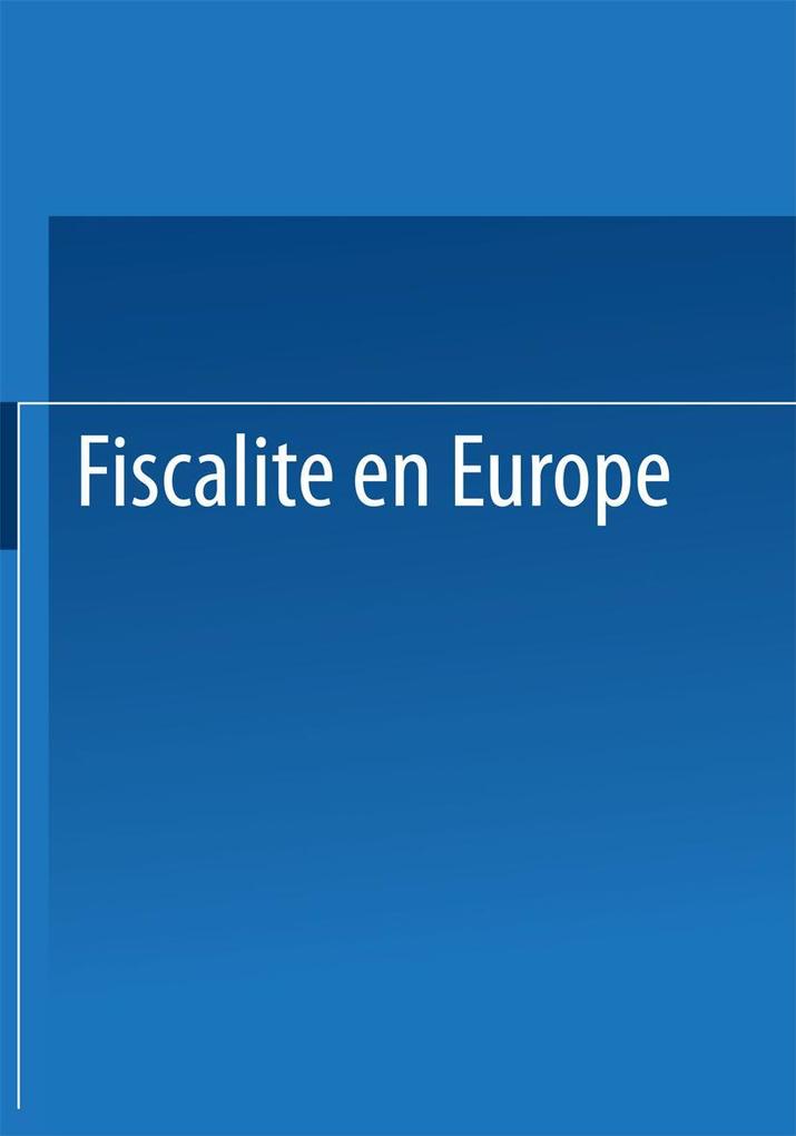 Fiscalité en Europe