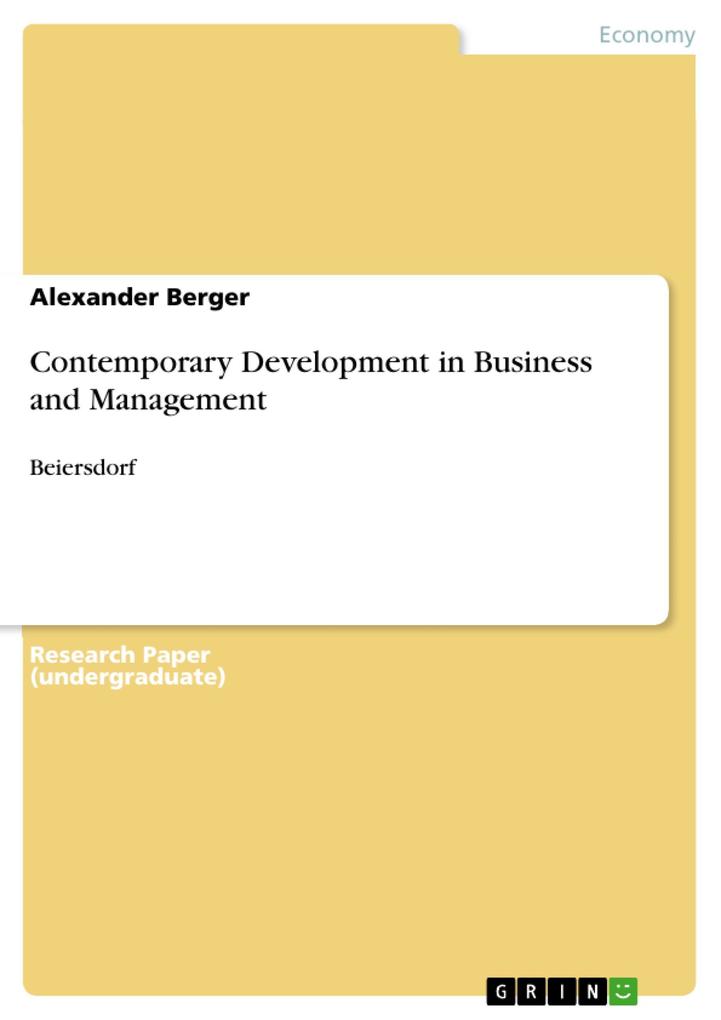 Contemporary Development in Business and Management