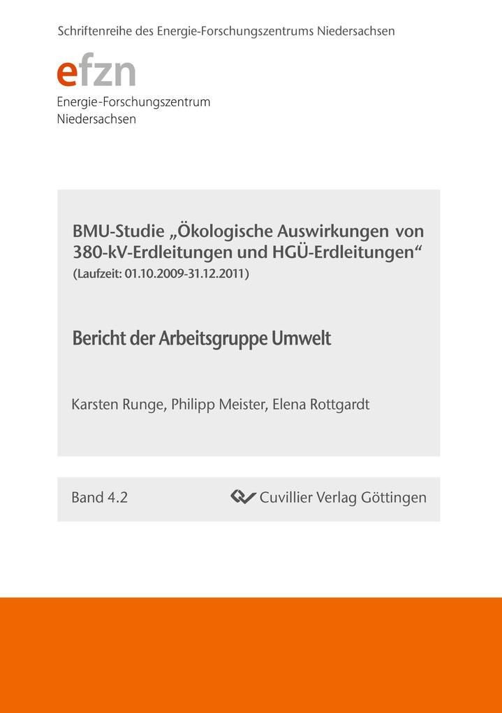 BMU-Studie 'Ökologische Auswirkungen von 380-kV-Erdleitungen und HGÜ-Erdleitungen'