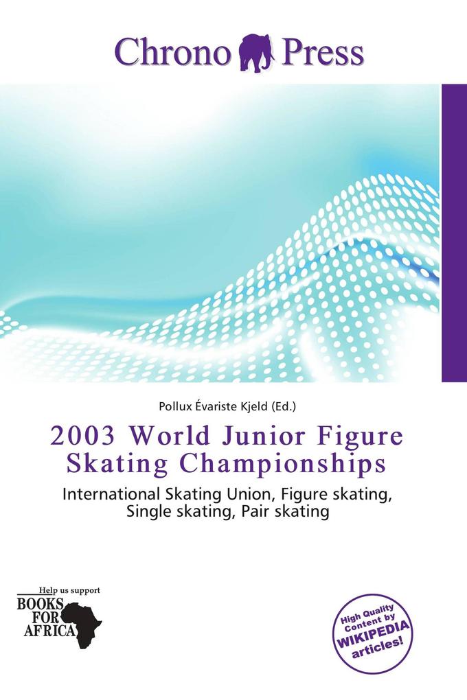 2003 World Junior Figure Skating Championships