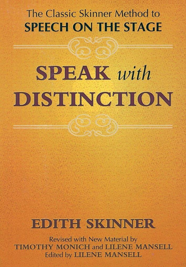 Applause Speak With Distinction