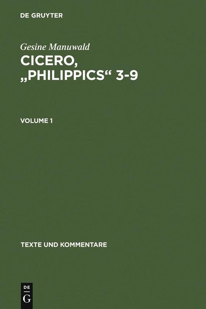 Cicero Philippics 3-9