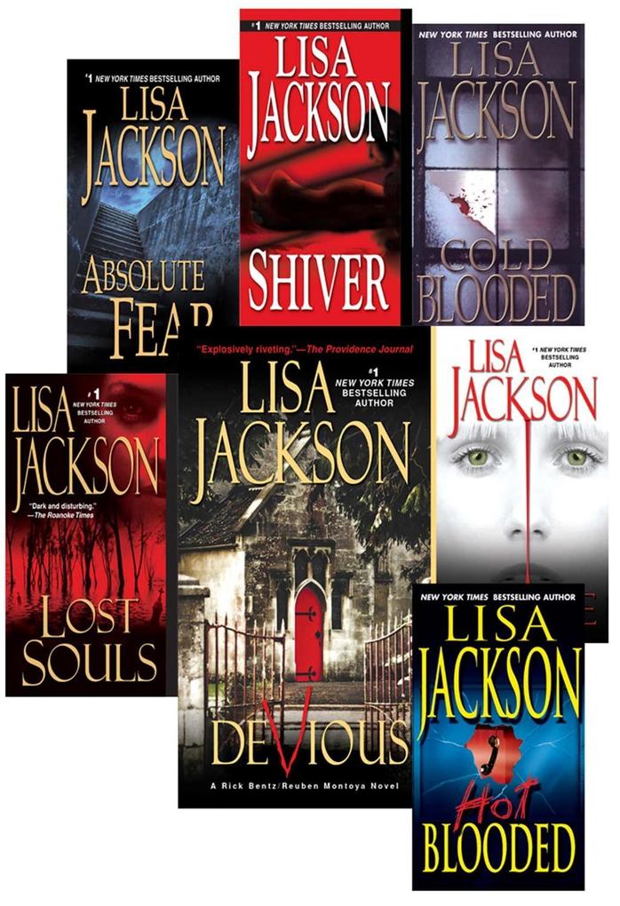 Lisa Jackson‘s Bentz & Montoya Bundle: Shiver Absolute Fear Lost Souls Hot Blooded Cold Blooded Malice & Devious