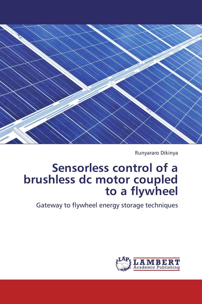 Sensorless control of a brushless dc motor coupled to a flywheel