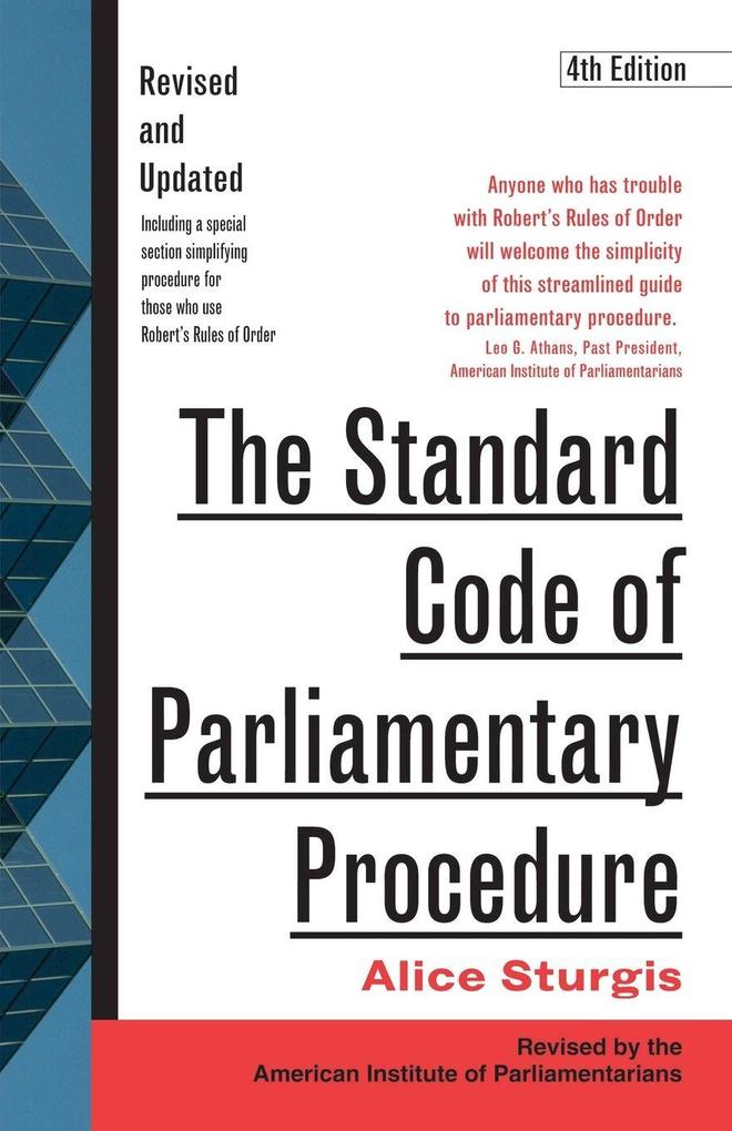 STNDRD CODE PARLIAMEN PROC 4E