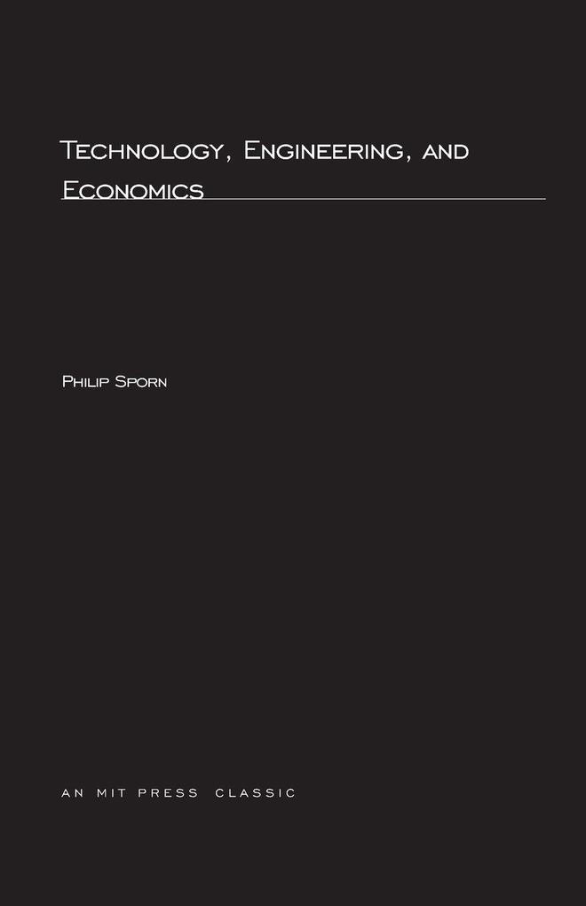 Technology Engineering and Economics